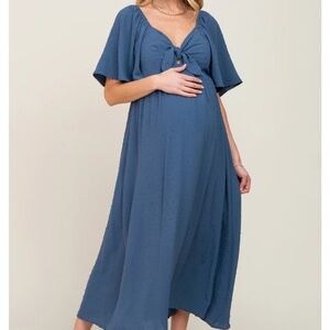 Pinkblush maternity dress navy blue
